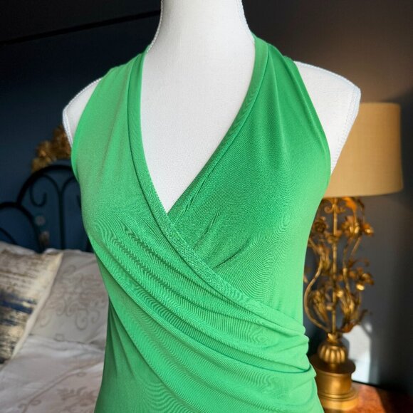 Bedo Green Wrap Dress - Picture 5 of 11